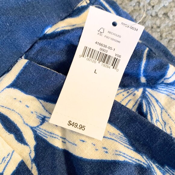 NWT GAP HIGH-RISE FLORAL LINEN SHORTS - SIZE L - Picture 8 of 8